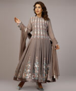Machine &Hand Embroidery Anarkali set